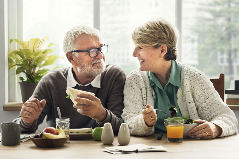Dental Implant Patients Eating Together In San Francisco, CA