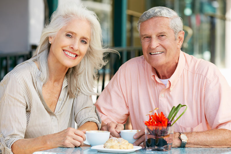 Dental Implant Patients Eating Together With Their False Teeth in San Francisco, CA